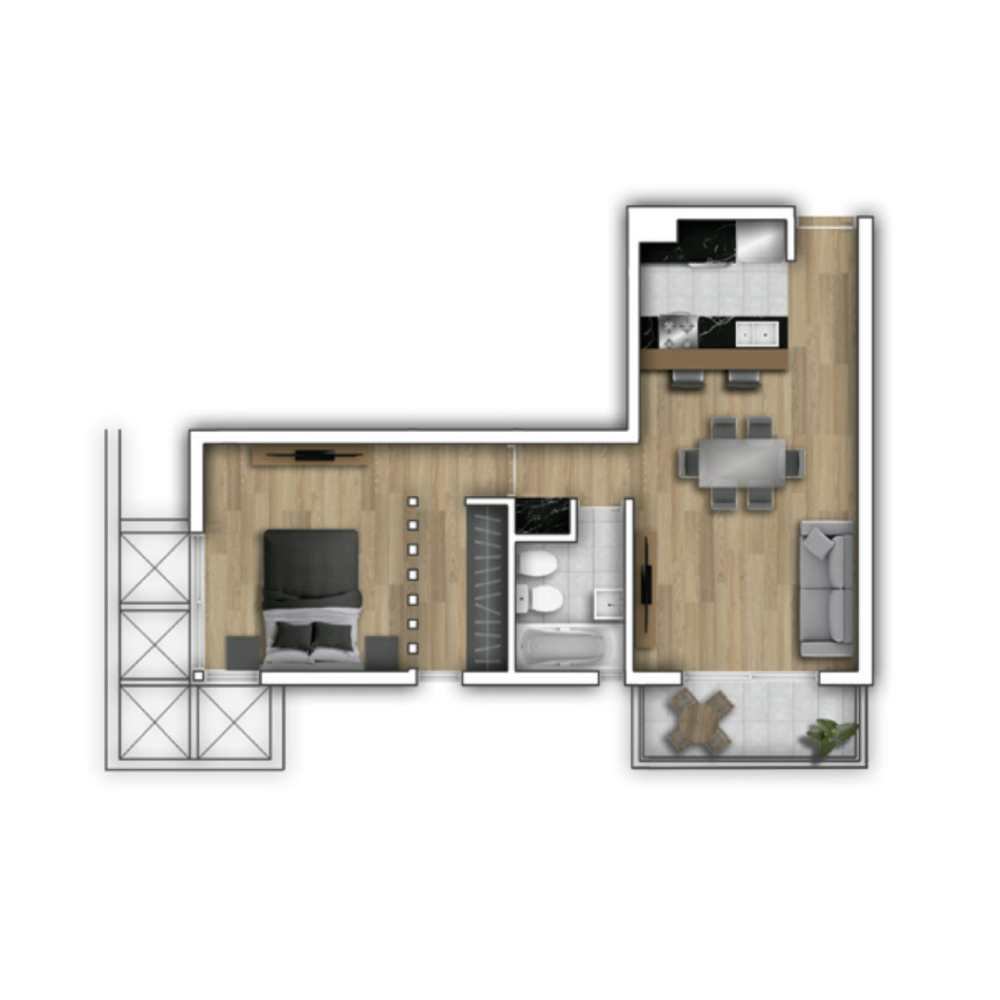 1 Dormitorio B del 1 al 5