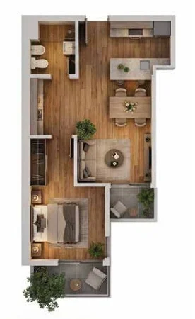 1 dormitorio A