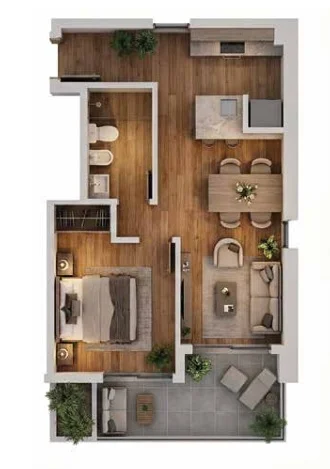 1 dormitorio B